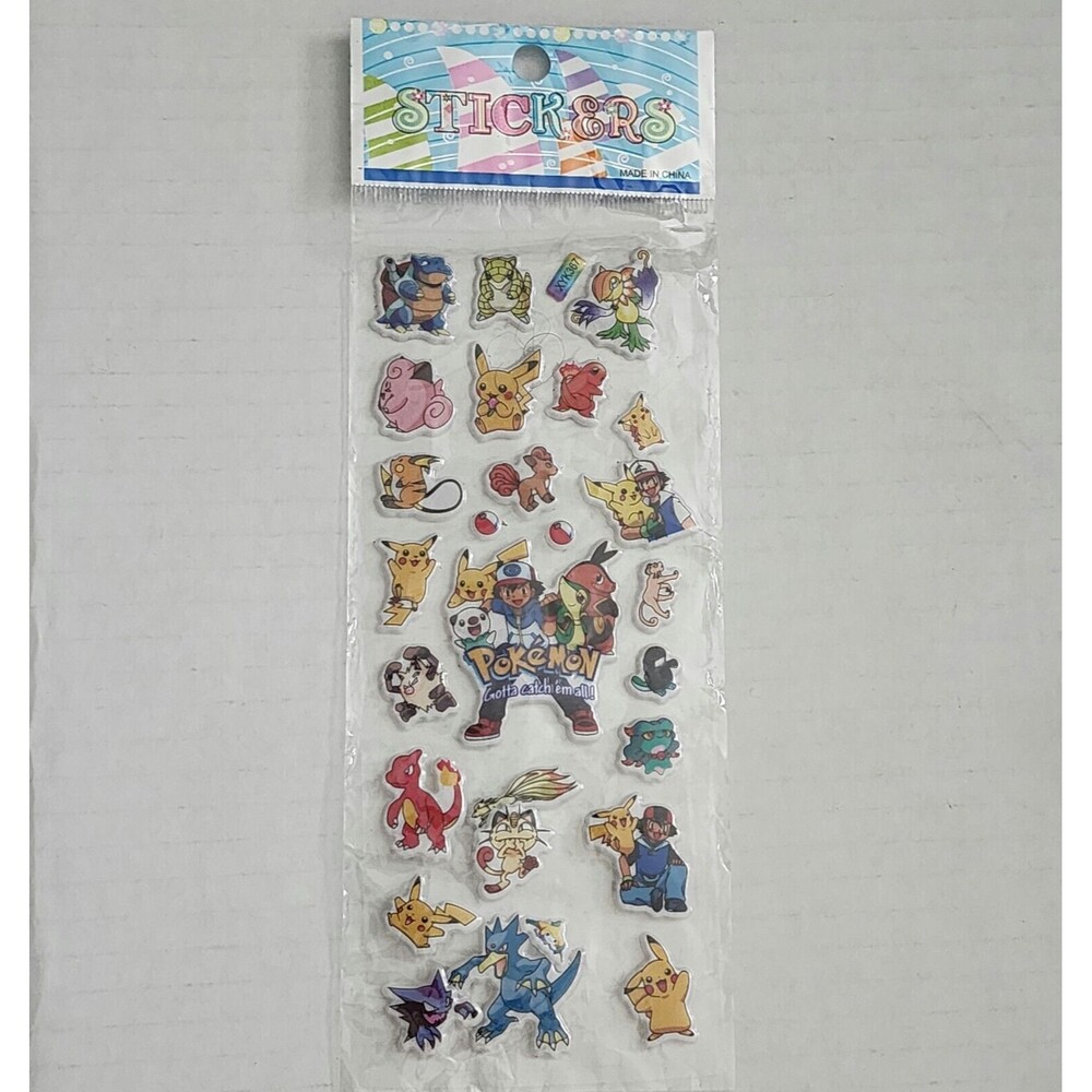 Lot of Pokemon Baseball Cap 2016, Pikachu Light Up Toy 2017, Pokemon stickers - Picture 8 of 12